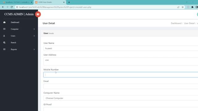 Cyber Cafe Management system in php & Mysql With Free Source code 100%Download Code