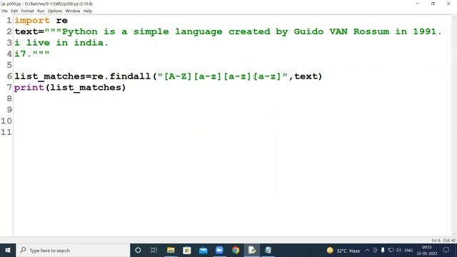 Regular expressions in Python, regex , Python 30