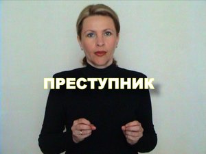ЖЕСТОВЫЙ ЯЗЫК. СЛОВАРЬ. Преступник