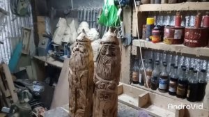 Воины из дерева ручной работы