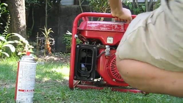 発電機始動！First Start Up! of Repaired Generator.HONDA EBR-2300