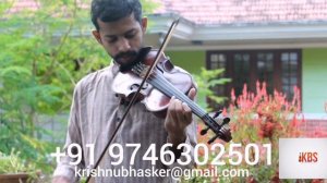 kadhale kadhale 96 movie song-Violin version by Krishnu Bhasker Sudheer