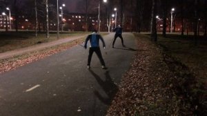 Имитация конькового хода.