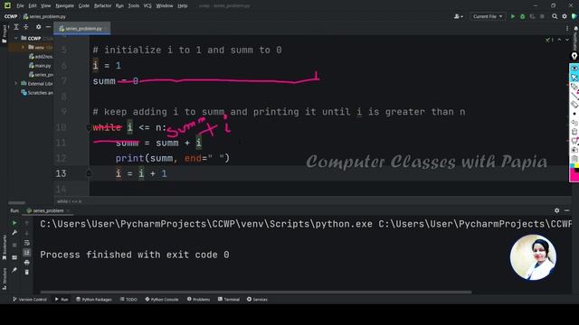 Python series problem 2 explained | Python class 11 practical exam