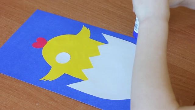 Аппликация Цыплёнок с шаблонами для детей
