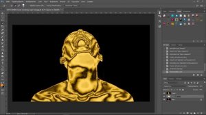 Как сделать эффект золота в Фотошопе. Золотая кожа. Уроки Photoshop