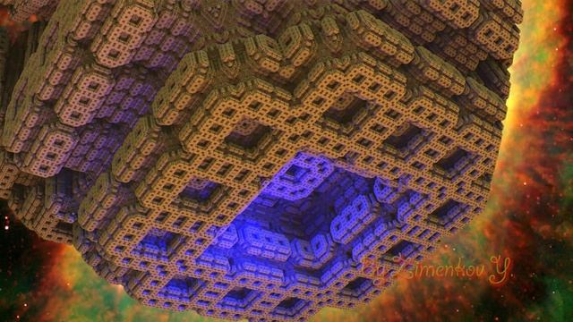 Полет внутри фрактала. 3d Fractal Trip - inside cube