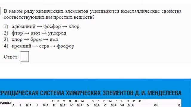 Химия. Подготовка к ОГЭ 2018. Задание №2. Наталия Федоровна. Profi-Teacher.ru смотреть онлайн