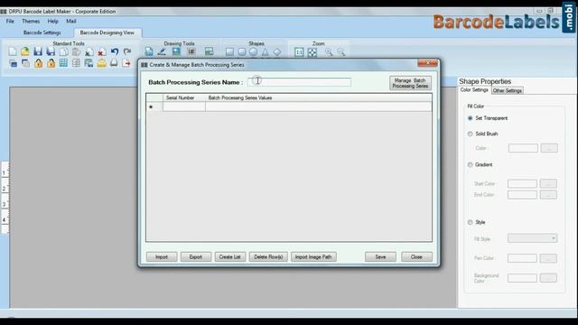 Process to Design Barcode Labels with Code 128 Set Datatbar Font using DRPU Barcode Software
