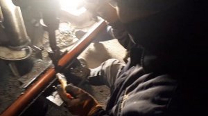 Монтаж пожарный трубы для паркинг