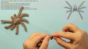 How to Crochet a Spider applique Pattern #Halloween tutorial WWWIKA crochet