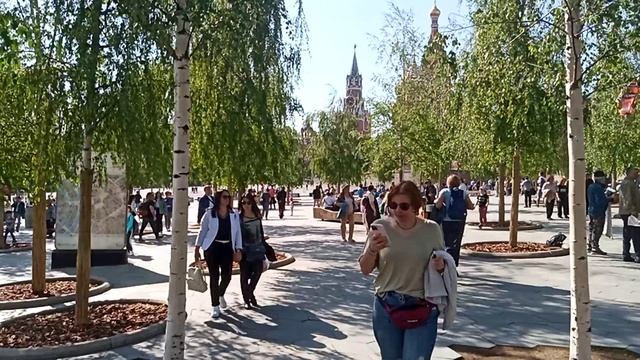 Берёзы в парке Зарядье