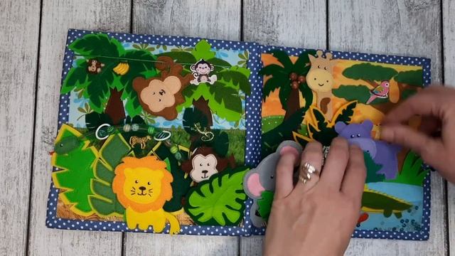 Книга из фетра "Мишка"
