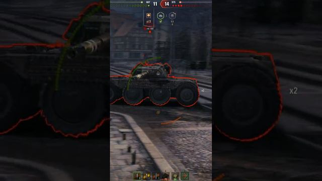 Гриль в городе 1vs5 #wot #миртанков #shorts