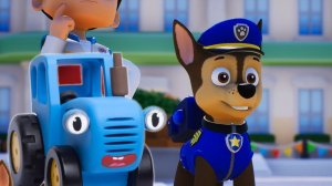 PAW Patrol World - синий трактор и щенячий патруль - игра для детей