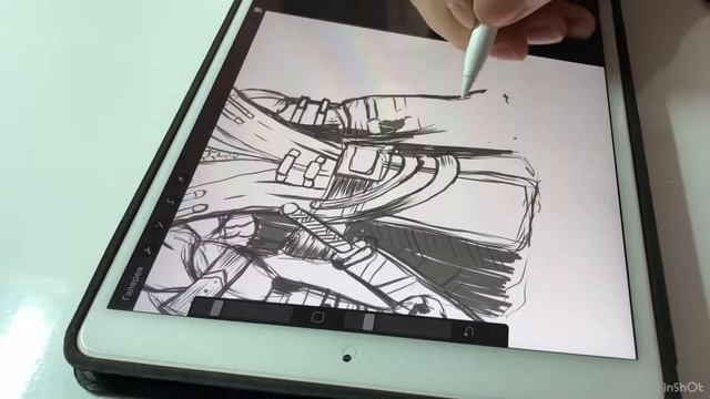 Скорпион из Мортал комбат | Рисую на iPad смотреть онлайн