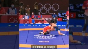 Тонкости борьбы. Такуто Отогуро vs Хаджи Алиев. #wrestling #wrestrus #борцы #борьба #олимпиада