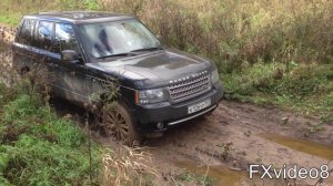 Land Rover Range Rover OFF ROAD - через ручей