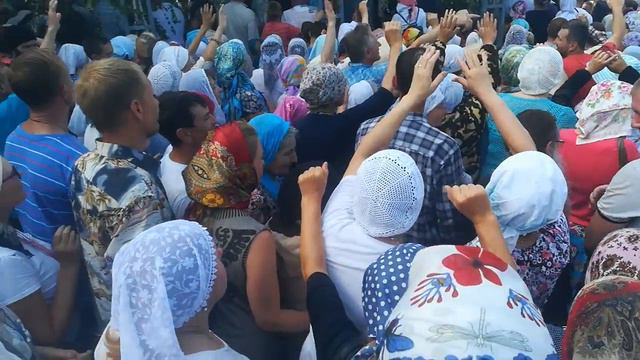 Крестный Ход в Коробейниково 2018. Окончание Крестного Хода вокруг храма смотреть онлайн