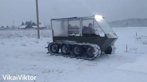 Дизельный вездеход-болотоход.Тестовые заезды и небольшая проверка возможностей.