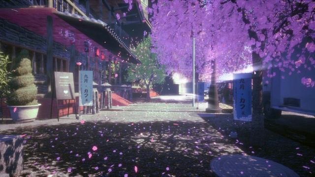 JAPANESE STREET CHERRY BLOSSOM LIVE WALLPAPER смотреть онлайн