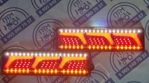 Led светодиодные задние  фонари на грузовую технику.