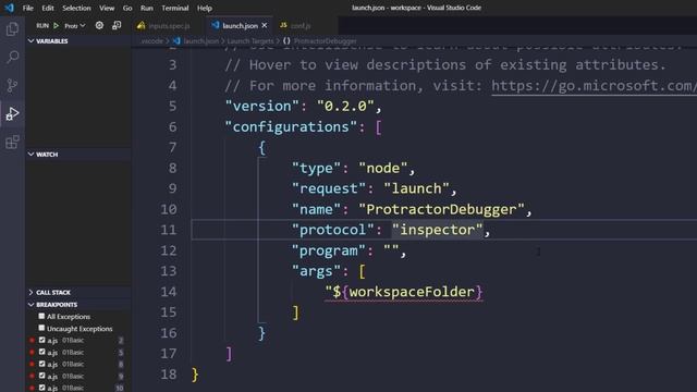 How to debug Protractor Script in VS Code  | Protractor tutorial | LetCode