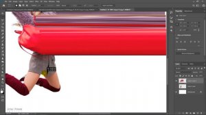 สอนทำภาพ(โปรไฟล์)เทคนิค pixel stretch  Photoshop #4