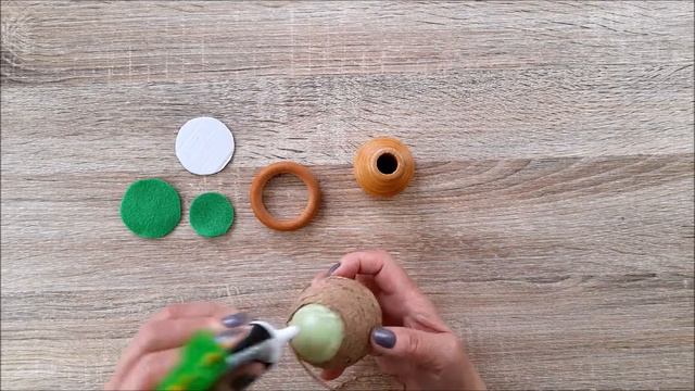 Пасхальный венок и пасхальное декоративное яицо своими руками / Osterdeko aus Jute