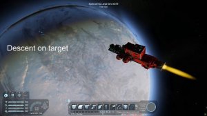 Space Engineers - Inter-planetary tactical missile - attacking target behind a planet