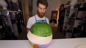 EXPLODING A WATERMELON WITH RUBBER BANDS!