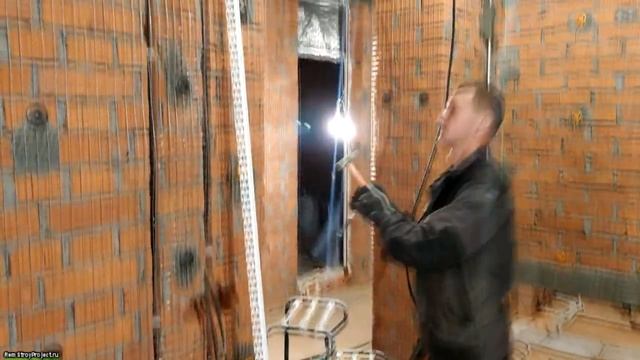 Дом в Коломне - Штукатурные работы ЦПС Kreisel 503SL - начало смотреть онлайн