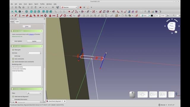 FreeCAD Route a Wire using Part WB and Sketcher смотреть онлайн