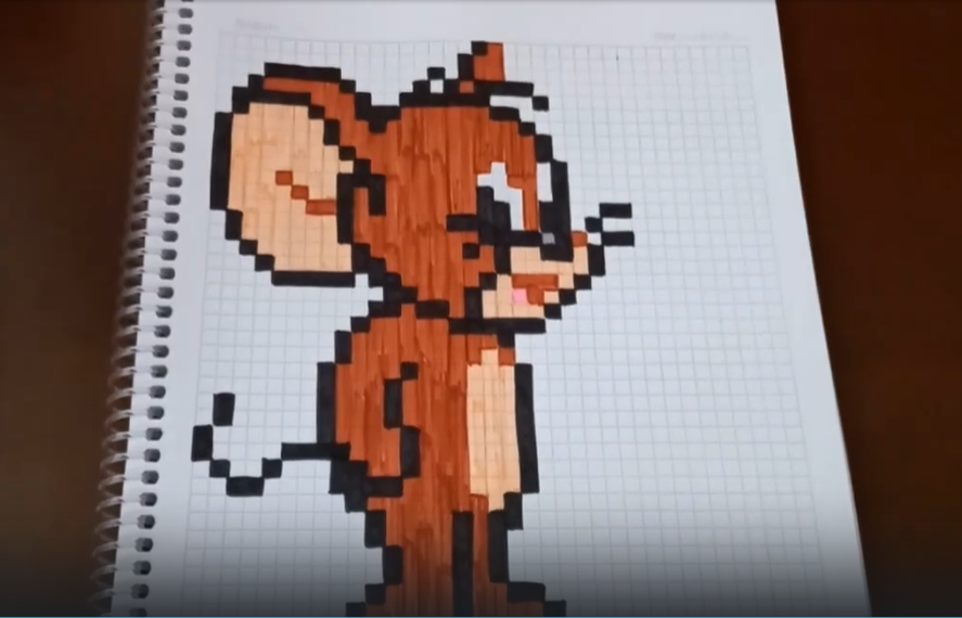 Джерри из ＂Том и Джерри＂. Рисуем по клеточкам смотреть онлайн