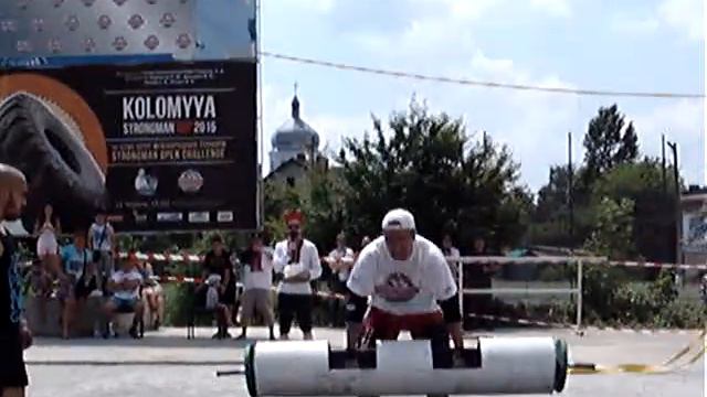 Евгений Шавченко, бревно - 120 кг на 4 раза, соревнования в г. Коломыя - Украина. смотреть онлайн