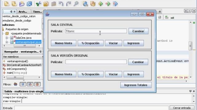 Java - Proyectos con clases propias en Netbeans [Ejercicio de Multicines] смотреть онлайн