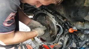 Town Ace 3CT дизель, Часть 6 установка мотора, после капиталки замена сальника на автомате