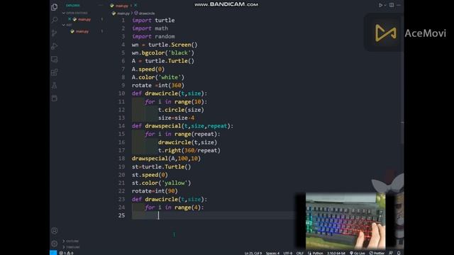 ASMR Programming - Coding a Rainbow with python - No Talking смотреть онлайн