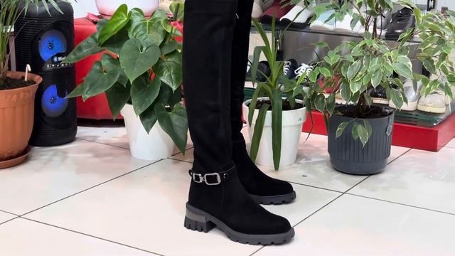 Высокие сапоги из натуральной замши зима? ☎️ 89104825075 смотреть онлайн