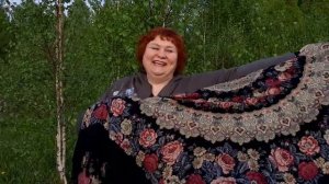 Павлопосадский платок: "Молитва" (Рис. 353-20, арт. 1С146-3-ПН) История моего платка.