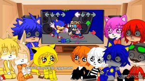 Sonic and Friends React to VS Sonic.exe 2.0 - Part 3 ???? | Gacha Club | With Pikachu, Skid, Pump |
