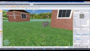 Декоративные молдинги на фасад стандартными инструментами Realtime Landscaping Architect