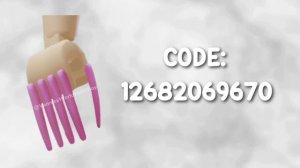 *NEW* BADDIE NAIL CODES FOR BERRY AVENUE, BLOXBURG AND ANY ROBLOX GAME THAT ALLOWS CODES ?✨