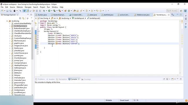 BorderLayout in Java || Java Swing смотреть онлайн