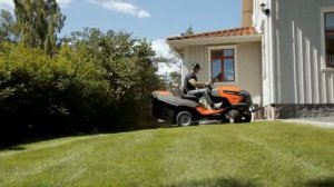 Трактор газонокосилка Husqvarna с системой U cut