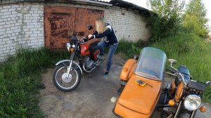 Учу девушку запускать холодный Иж Юпитер 5