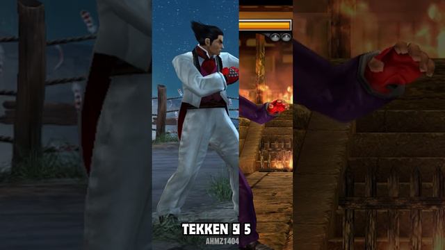 Kazuya Tekken 1 to Tekken 8 Comparison