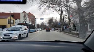 ГОСАВТОШКОЛА, Симферополь - Поворот налево на рег., перекрестке + разворот на нерег. перекрестке.