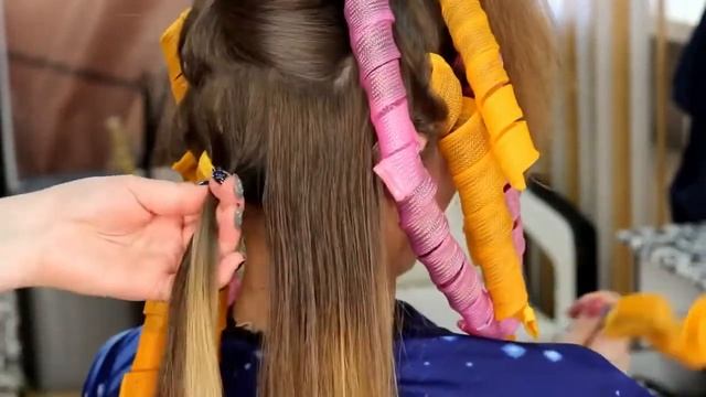 Шикарные локоны за 30 минут при помощи волшебных бигудей смотреть онлайн