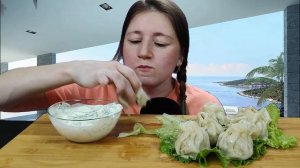 МУКБАНГ ДОМАШНИЕ ХИНКАЛИ АСМР | MUKBANG HOME KHINKALI ASMR | #khinkali #хинкали